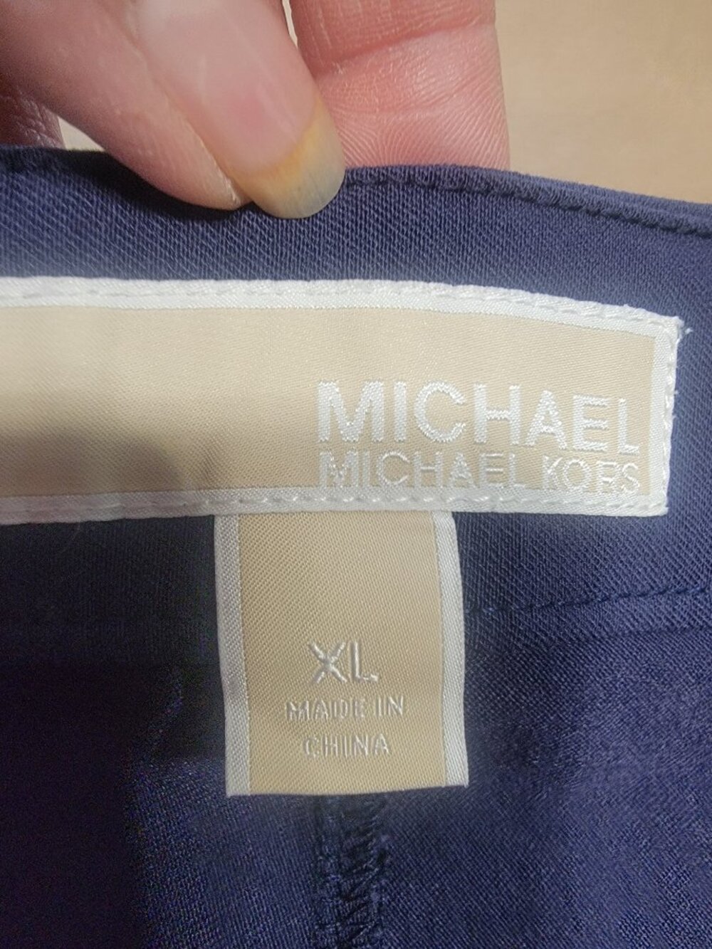 MICHAEL Michael Kors Size XL Navy Blue Pull On Pants - Picture 6 of 9
